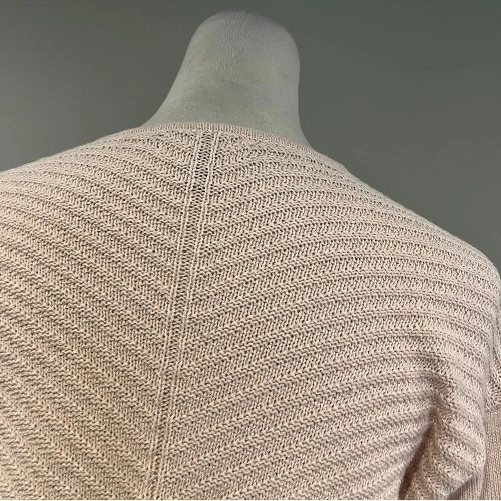 Chaps Women's V-Neck Sweater‎ in Light Pink with sparkles size small